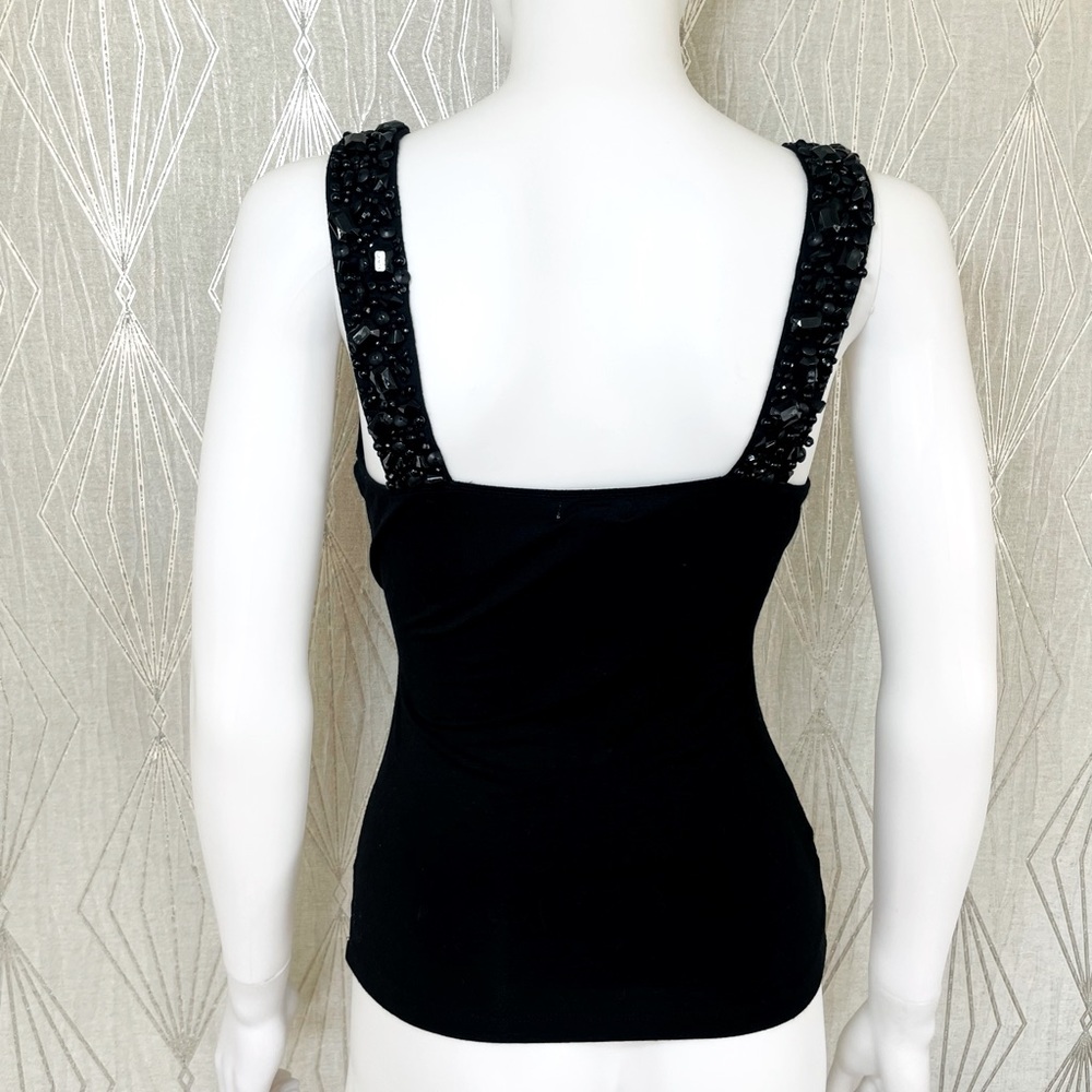 Cache’ Tank Top W/ Rhinestone Straps - image 6